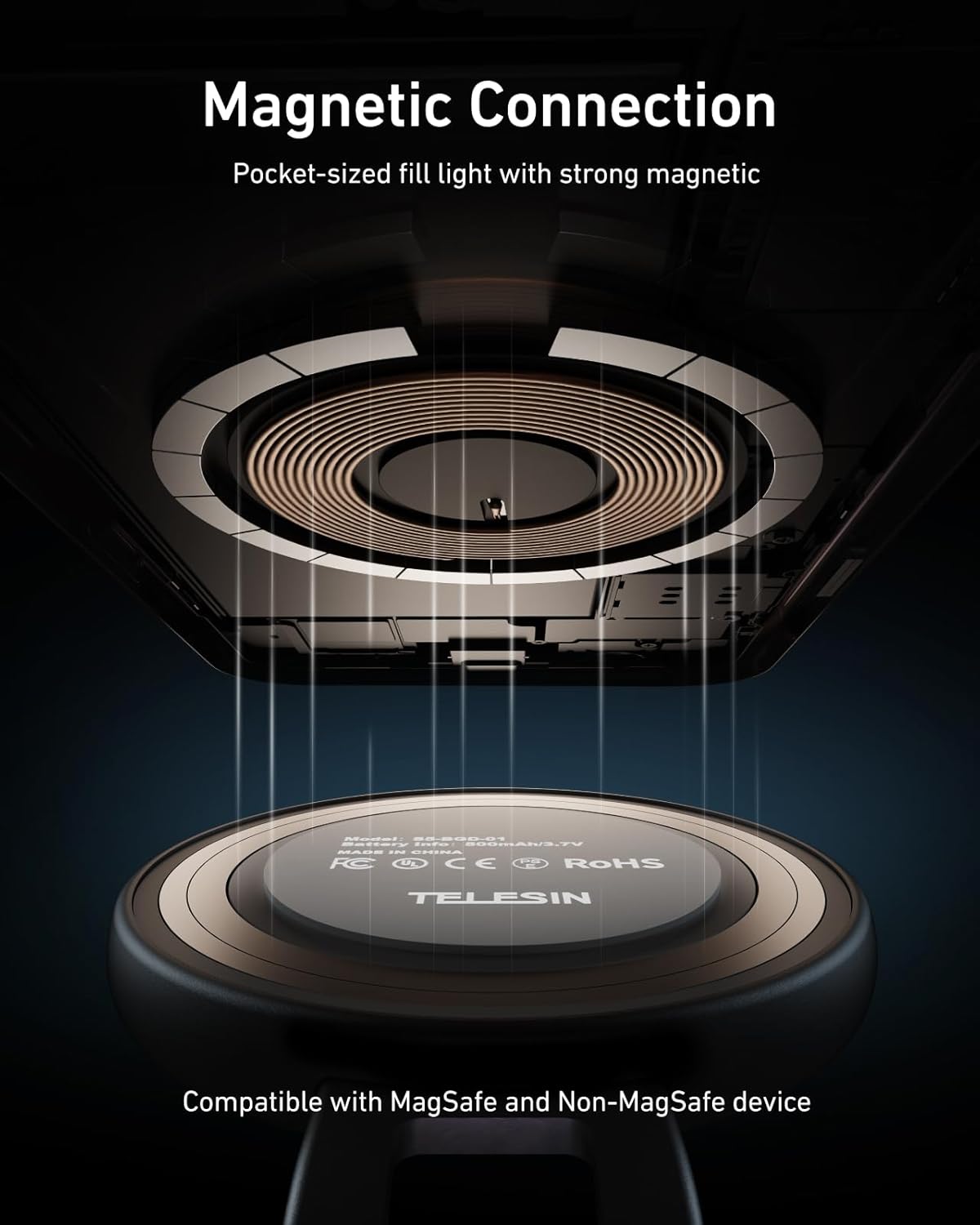 Magnetic Phone Light with Adjustable Dual Temperature