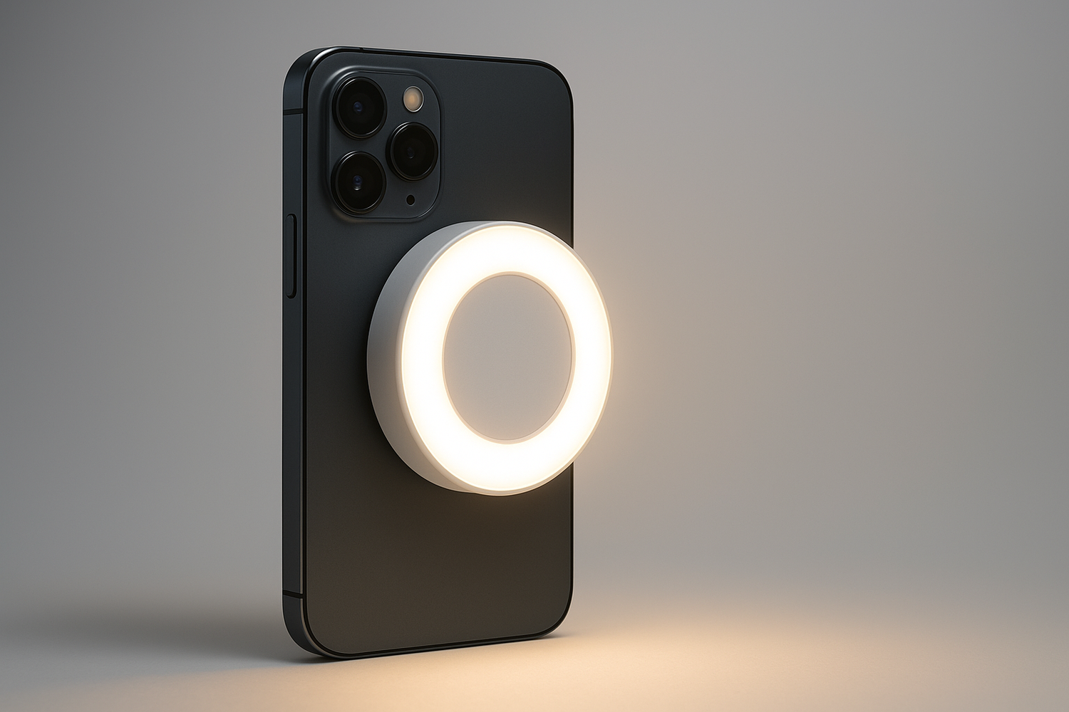 make it on the phone and have the light circle